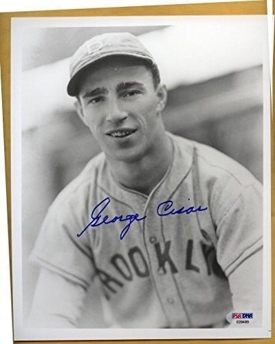 GEORGE CISAR Brooklyn Signed 8x10 Photo PSA/DNA 132777