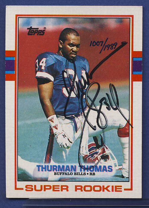 1989 Topps Thurman Thomas Bills #45 Card 112669