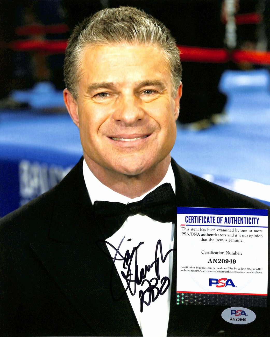 Jim Lampley Signed/Auto 8x10 Photo HBO Boxing Announcer PSA/DNA 189035