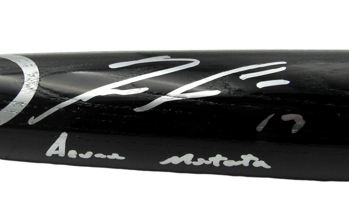 Ronald Acuna Jr. Braves Signed Engraved Rawlings Black Baseball Bat BAS 161827