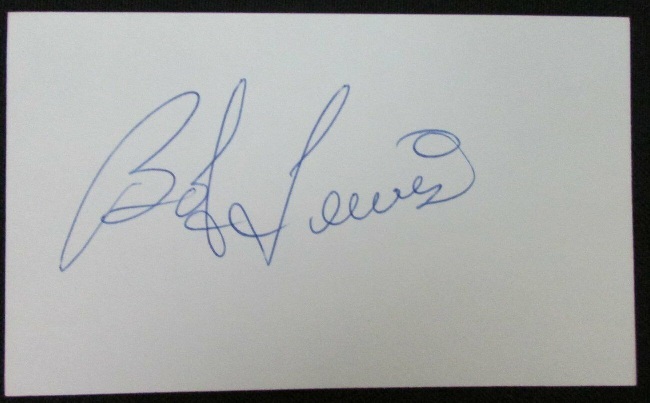 Bob Lewis North Carolina Tar Heels Signed Autographed 3x5 Index Card 151127