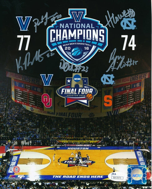 Villanova 2016 National BKB Champions Signed 8x10 Photo Signed by 5 JSA 136952