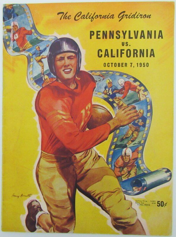 1950 Pennsylvania vs. California College Football Program 143459