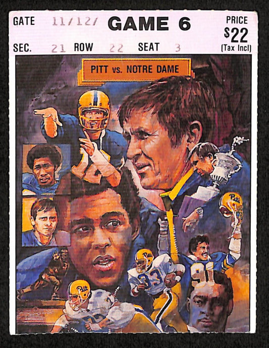 Lot of (2) Notre Dame vs. Pitt  10/27/90 College Football Ticket Stubs 189888