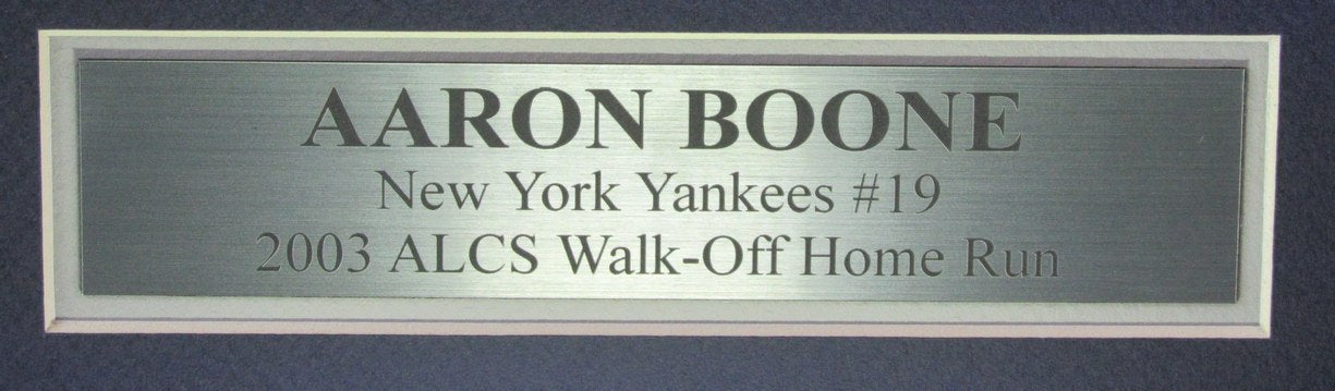 Aaron Boone Autographed Jersey New York Yankees Framed Beckett 188533