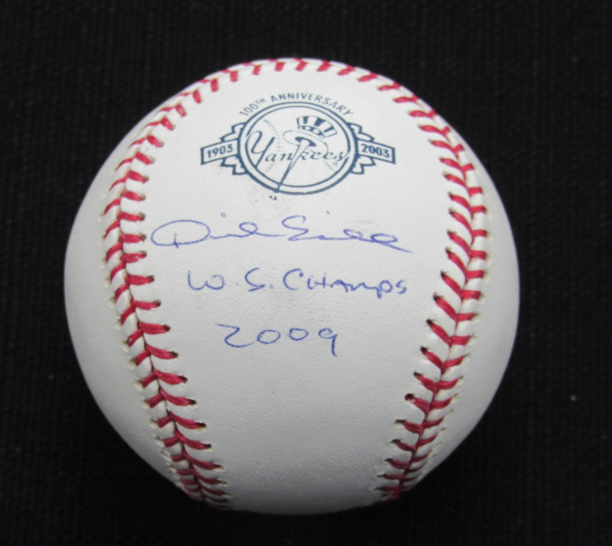 Dave Eiland Signed/Auto Yankees 100th OML Baseball MAB Inscr 187031
