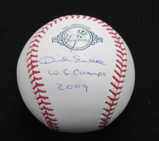 Dave Eiland Signed/Auto Yankees 100th OML Baseball MAB Inscr 187031