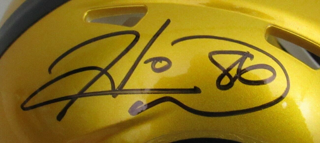 Hines Ward Signed/Auto Steelers Speed Flash Gold Mini Helmet PSA/DNA 165462