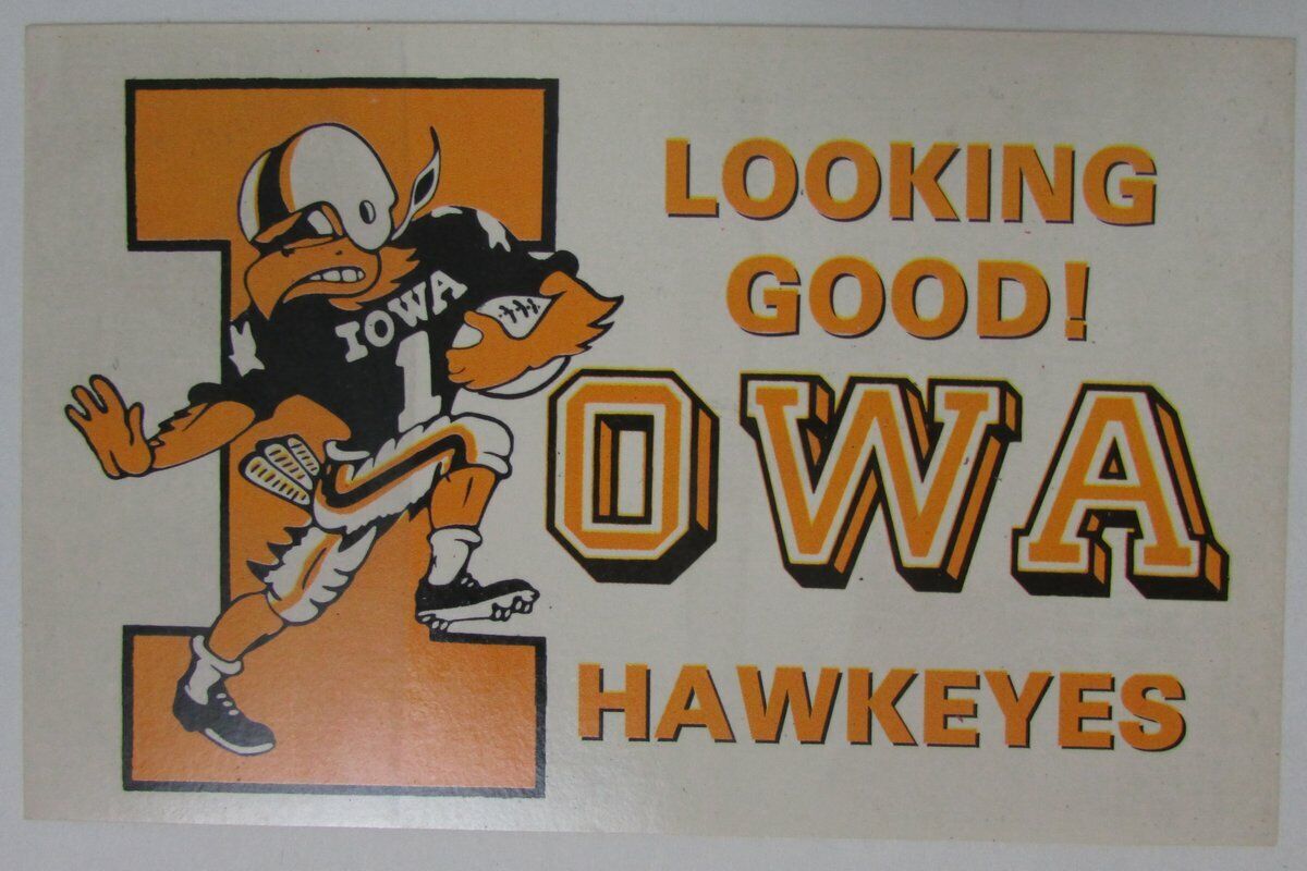 Vintage Iowa Hawkeyes Pride of Iowa Postcard 148860