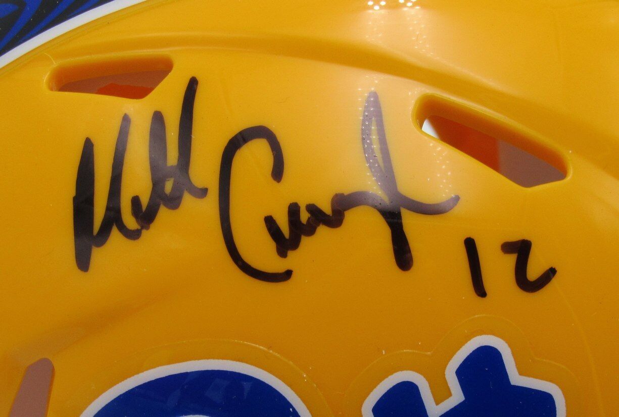 Matt Cavanaugh Autographed Speed Mini Football Helmet Pitt Panthers  JSA