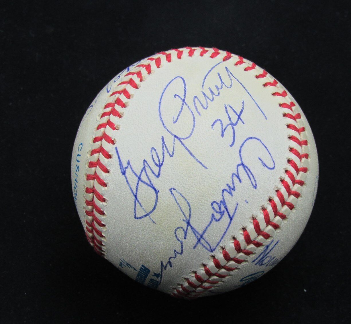 NFL Offensive Players Multi-Autographed Rawlings OAL Baseball Signed by 12