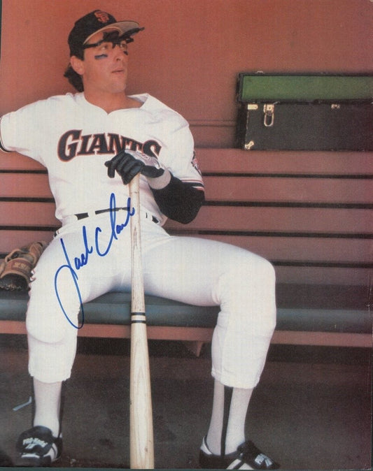 Jack Clark Giants Signed/Autographed 8x10 Photo 128731