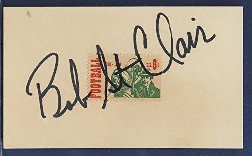 Bob St. Clair 49ers Signed/Autographed 3x5 Index Card