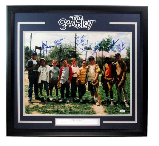 "The Sandlot" Multi-Signed/Auto by 8 Players 16x20 Photo Framed JSA 192187