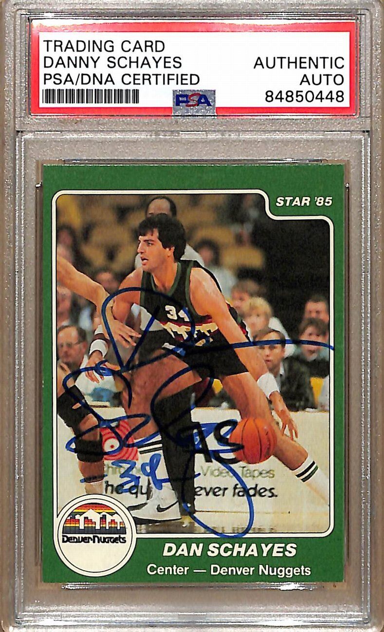 1984-85 Star Company #146 Danny Schayes Nuggets Signed Card PSA/DNA 179114