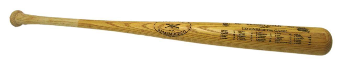 1915-1951 Braves Legends of the Game - Diamonds Remembered Baseball Bat 164927