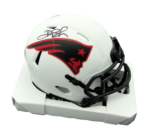 Deion Branch Signed/Autographed Patriots Lunar Eclipse Mini Helmet JSA 159311