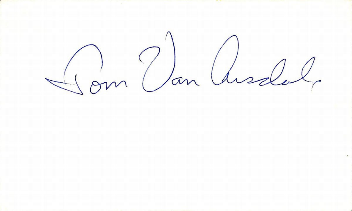 Tom Van Arsdale Phoenix Suns Signed/Autographed 3x5 Index Card  189469