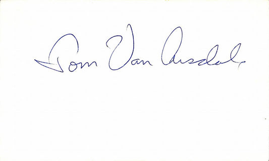 Tom Van Arsdale Phoenix Suns Signed/Autographed 3x5 Index Card  189469