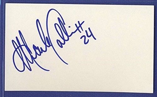 Mark Collins Chiefs Signed/Autographed 3x5 Index Card