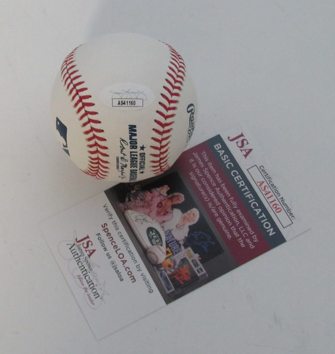 Denny McLain Autographed/Inscribed OML Baseball Tigers JSA 189363