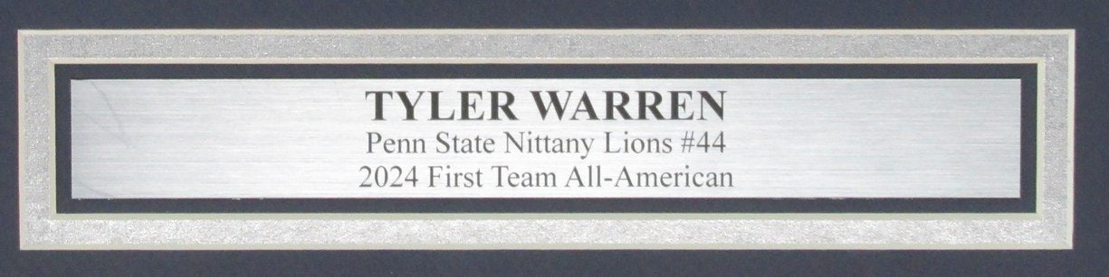 Tyler Warren Signed/Inscribed "We Are..." 16x20 Photo Penn State Framed JSA 2697