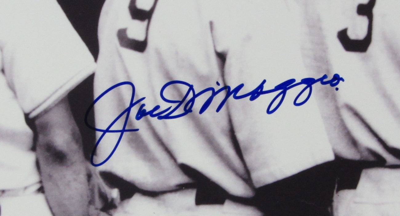 Joe DiMaggio HOF Yankees Signed/Auto 11x14 1936 Photo Framed PSA/DNA 155569