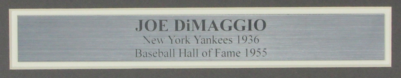 Joe DiMaggio HOF Yankees Signed/Auto 11x14 1936 Photo Framed PSA/DNA 155569