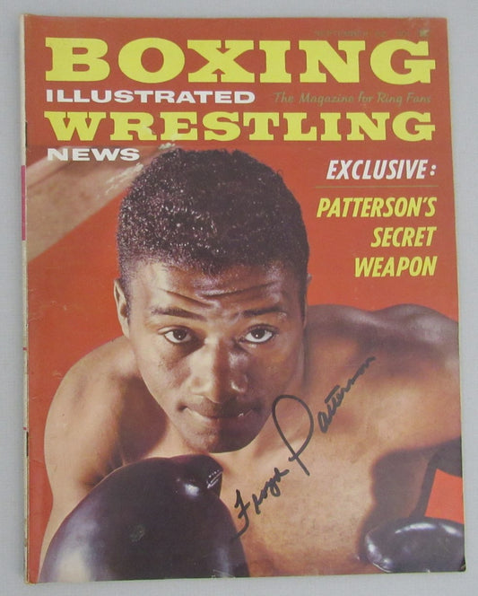 Floyd Patterson Signed/Auto Sept 1962 Boxing Illustrated Magazine JSA 193142