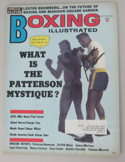 Floyd Patterson Signed/Auto May 1972 Boxing Illustrated Magazine JSA 193143