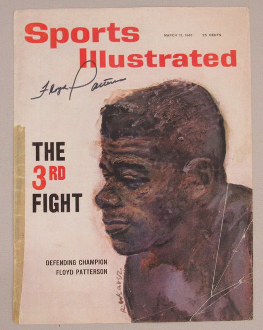 Floyd Patterson Signed/Auto March 1961 Sports Illustrated Magazine JSA 193145