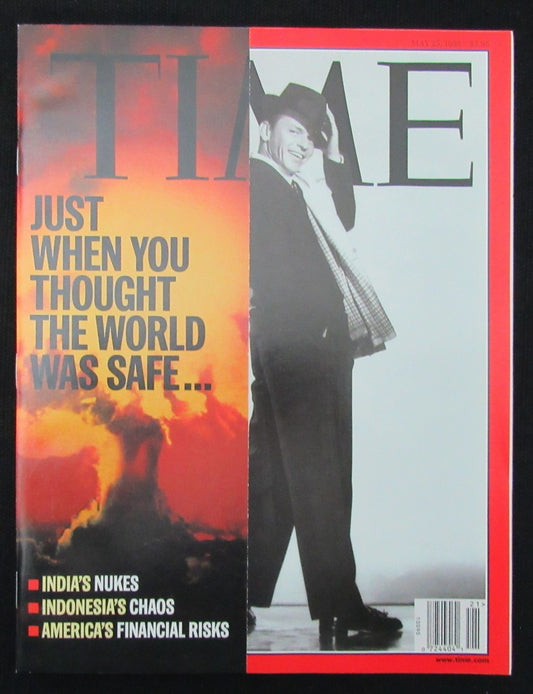 May 25, 1998 TIME Magazine Newstand NO LABEL  Frank Sinatra Cover 187387