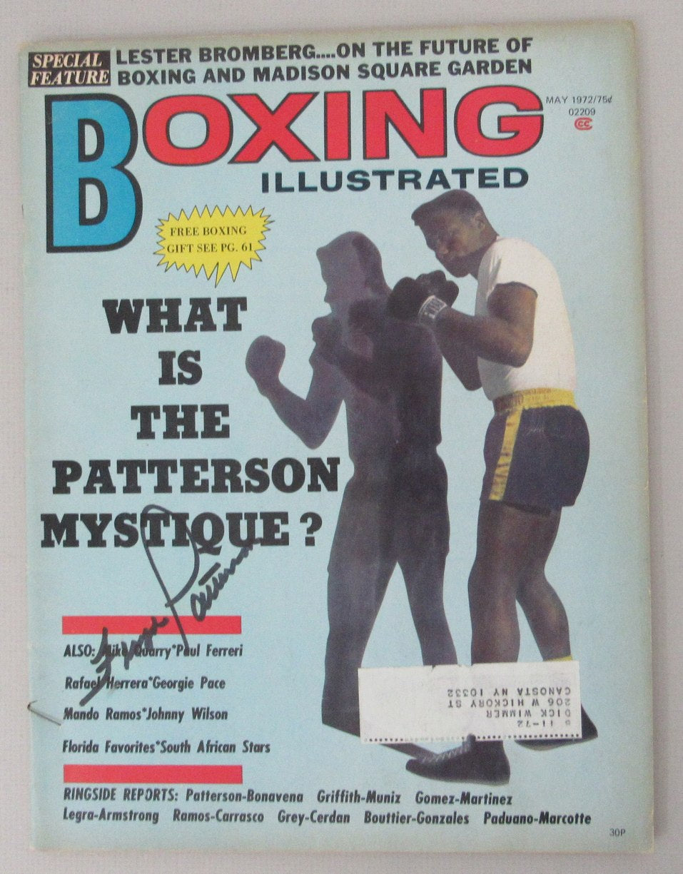 Floyd Patterson Signed/Auto May 1972 Boxing Illustrated Magazine JSA 193139