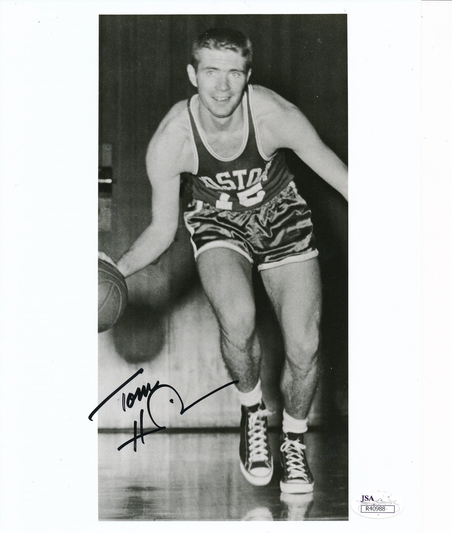 Tom Heinsohn HOF Signed/Autographed 4.5x9.5 Photo Boston Celtics JSA 192715