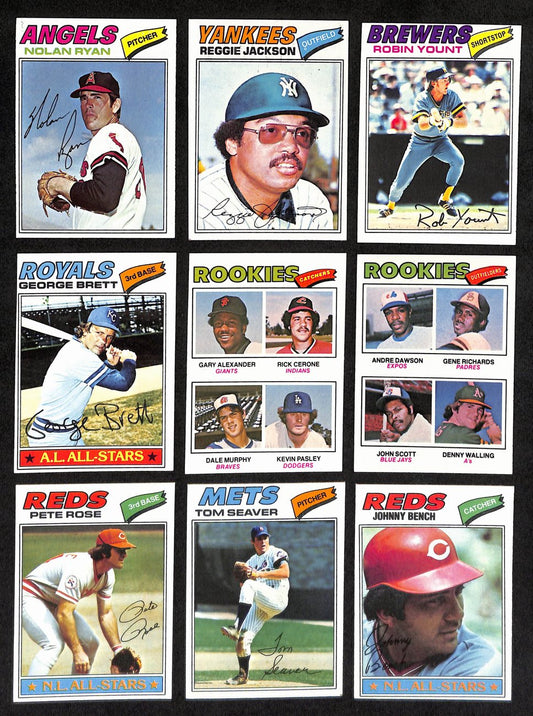 1977 Topps Baseball Complete Set (1-660) Ryan Dale Murphy RC Dawson RC 193635