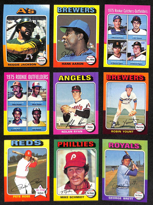 1975 Topps Baseball Card Complete Set (1-660) Brett Yount Aaron Schmidt 193634