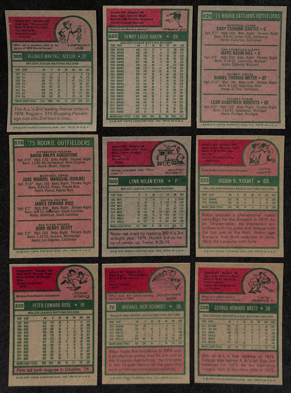 1975 Topps Baseball Card Complete Set (1-660) Brett Yount Aaron Schmidt 193634