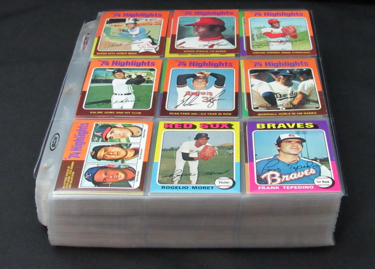 1975 Topps Baseball Card Complete Set (1-660) Brett Yount Aaron Schmidt 193634