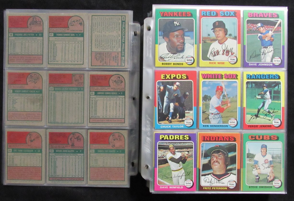 1975 Topps Baseball Card Complete Set (1-660) Brett Yount Aaron Schmidt 193634