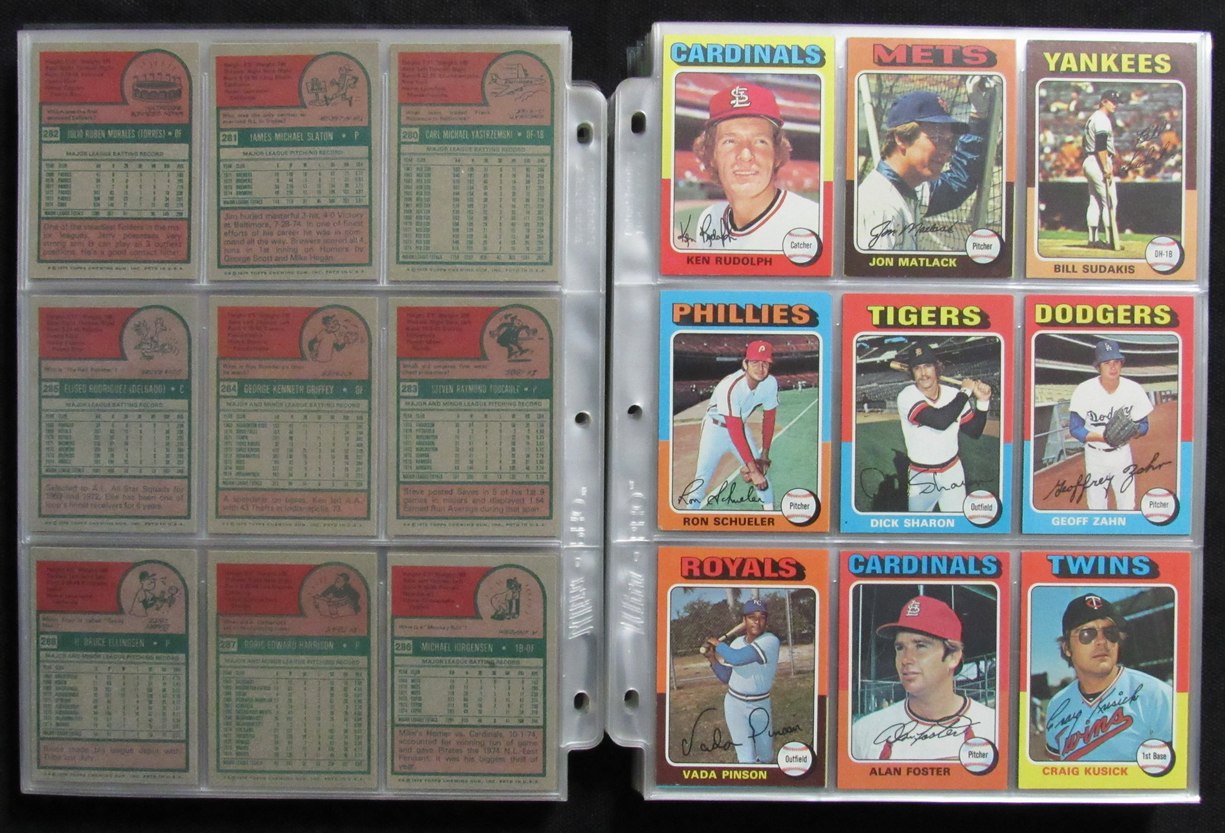 1975 Topps Baseball Card Complete Set (1-660) Brett Yount Aaron Schmidt 193634