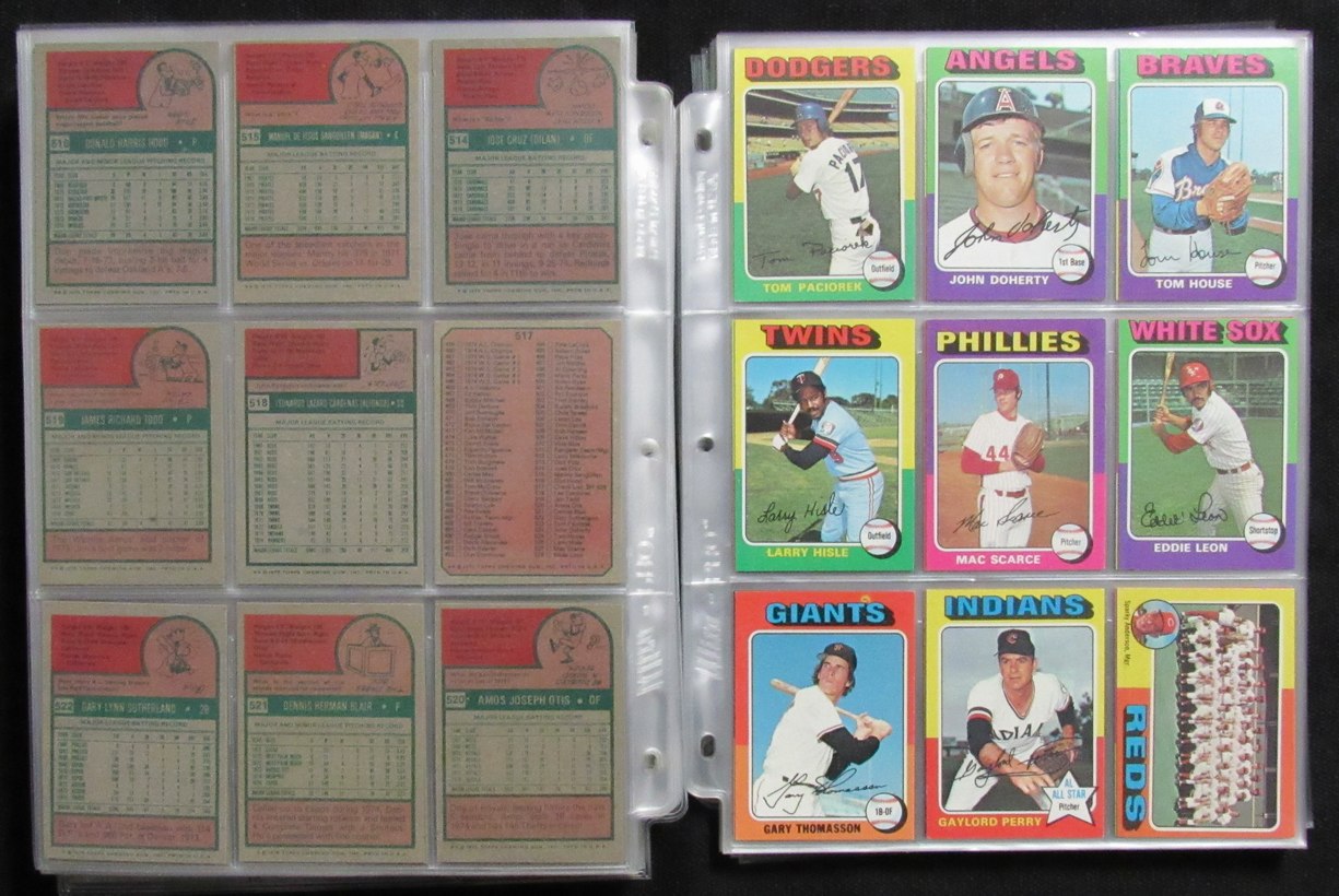 1975 Topps Baseball Card Complete Set (1-660) Brett Yount Aaron Schmidt 193634