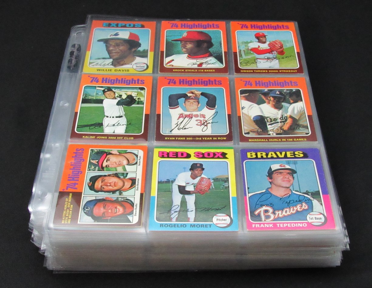 1975 Topps Baseball Card Complete Set (1-660) Brett Yount Aaron Schmidt 193611