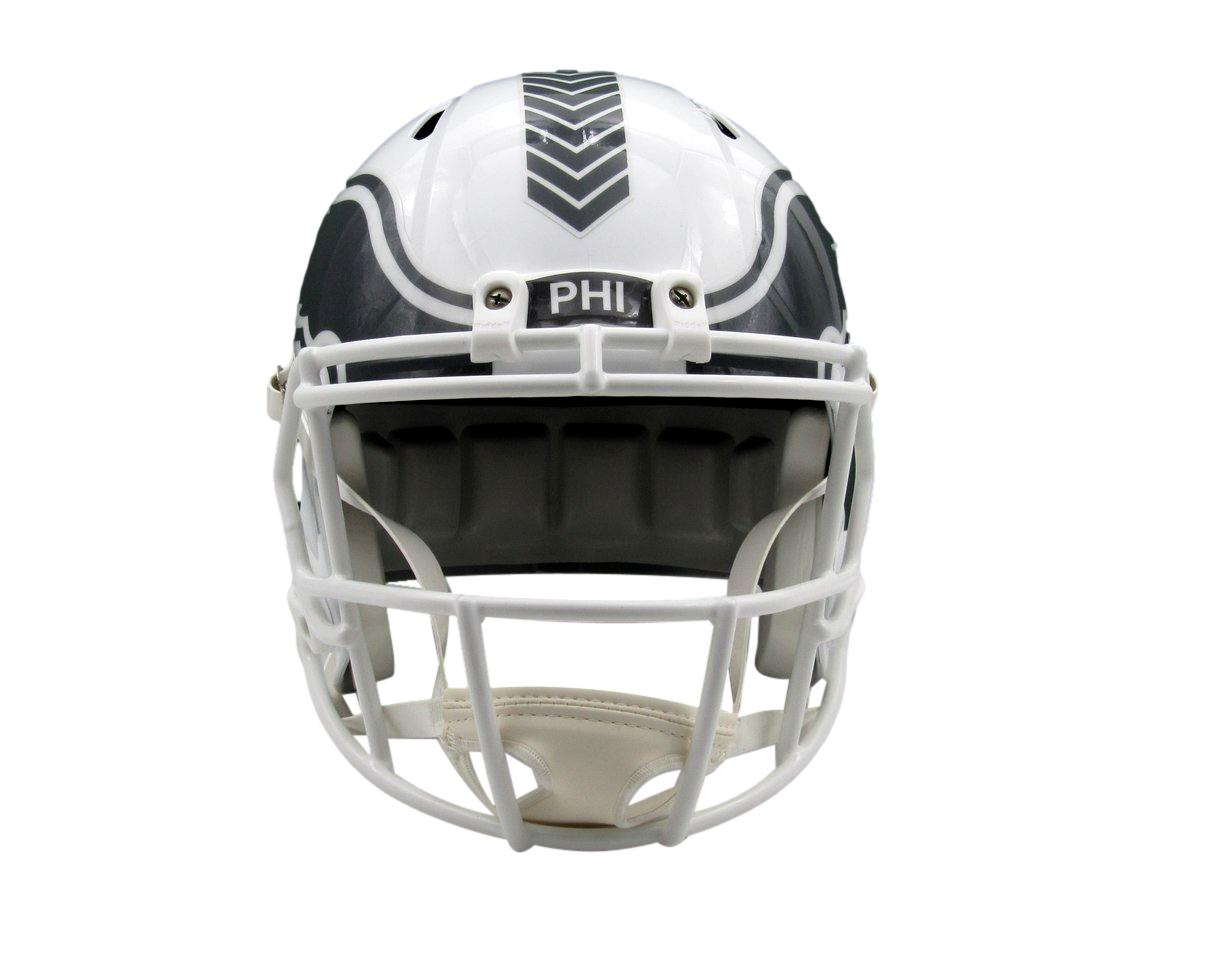 Nolan Smith Signed Full Size Replica Salute to Service Helmet Eagles JSA 193471