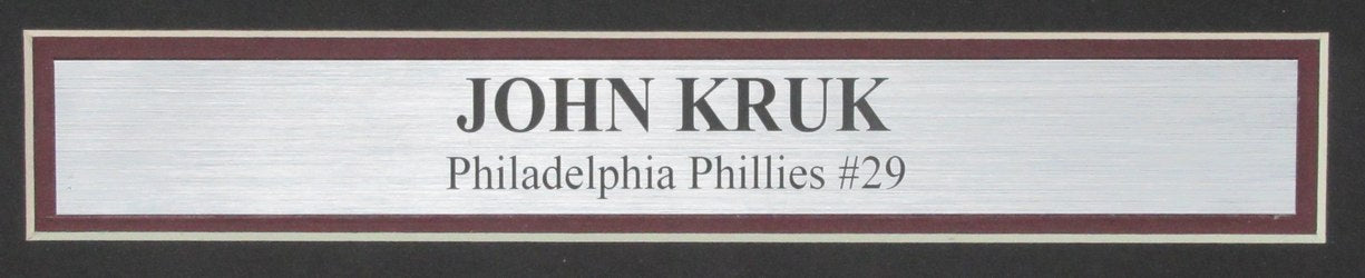 John Kruk Signed/Auto 11x14 Photo Philadelphia Phillies Framed Beckett 192707