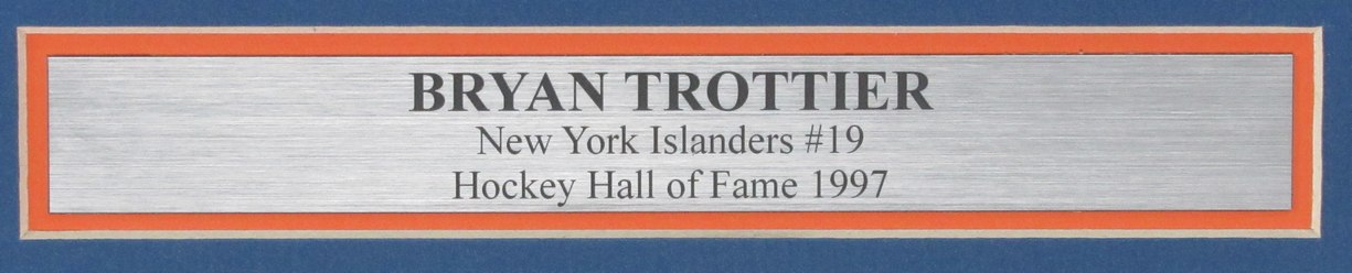 Bryan Trottier HOF Signed/Inscribed 11x14 Photo NY Islanders Framed JSA 192709