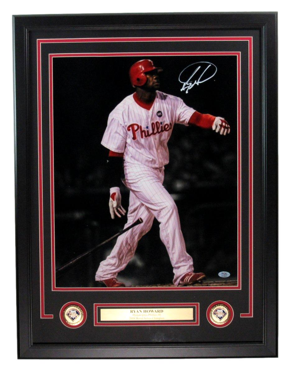 Ryan Howard Signed/Auto 16x20 Photo Philadelphia Phillies Framed PSA/DNA 193618
