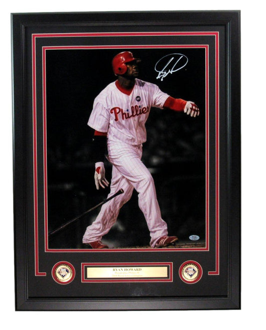 Ryan Howard Signed/Auto 16x20 Photo Philadelphia Phillies Framed PSA/DNA 193618