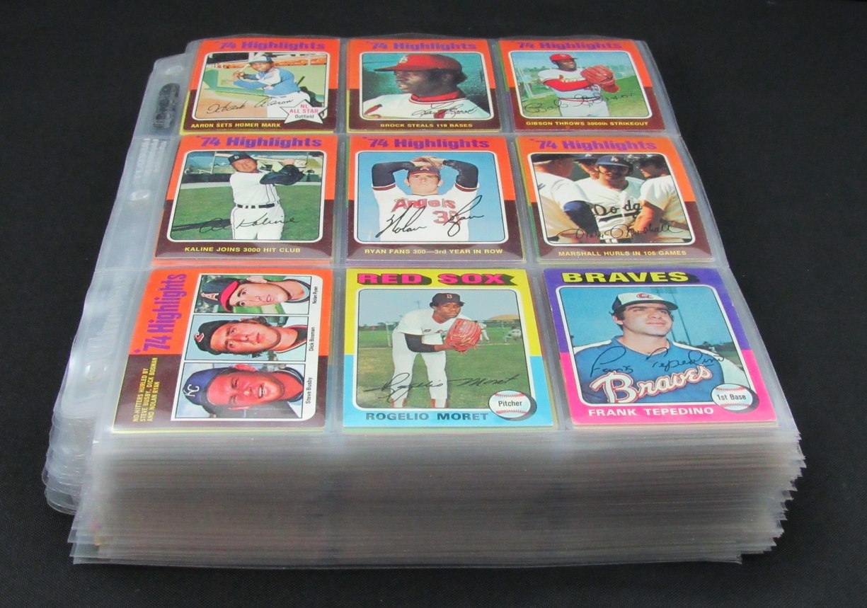 1975 Topps Baseball Card Complete Set (1-660) Brett Yount Aaron Schmidt 193606
