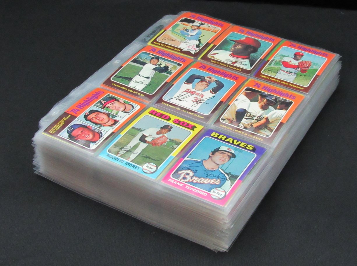 1975 Topps Baseball Card Complete Set (1-660) Brett Yount Aaron Schmidt 193606