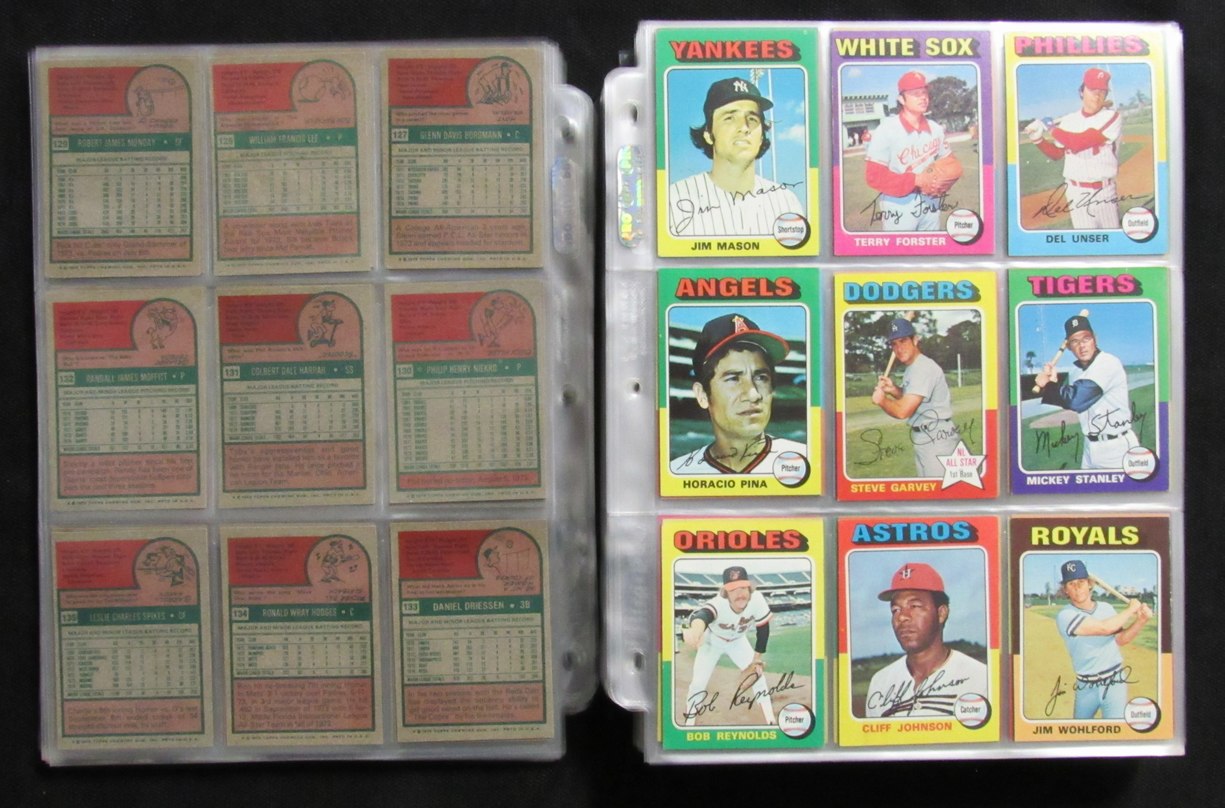 1975 Topps Baseball Card Complete Set (1-660) Brett Yount Aaron Schmidt 193606